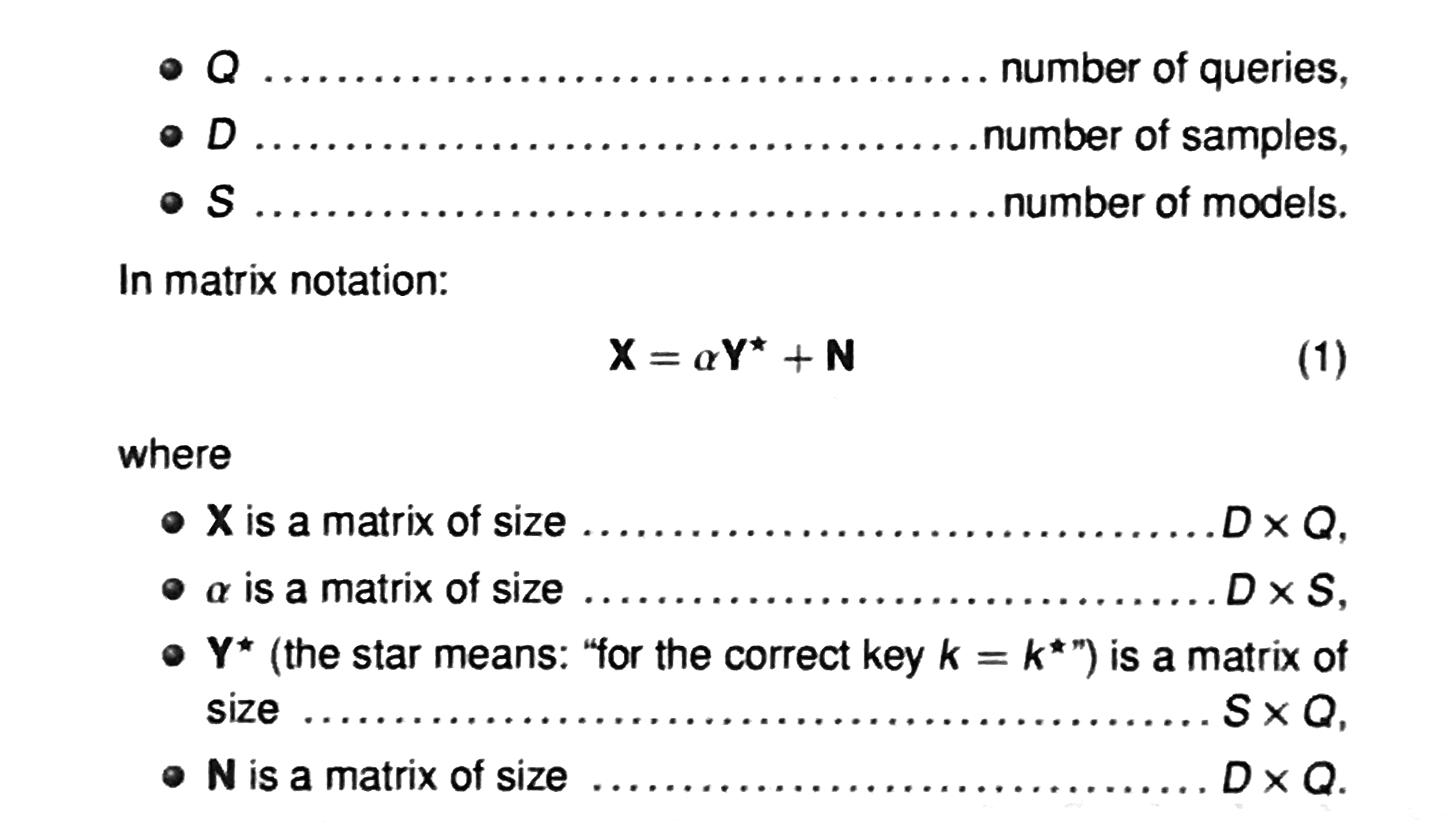 matrix notation